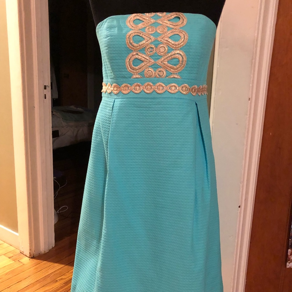 Lilly Pulitzer strapless dress